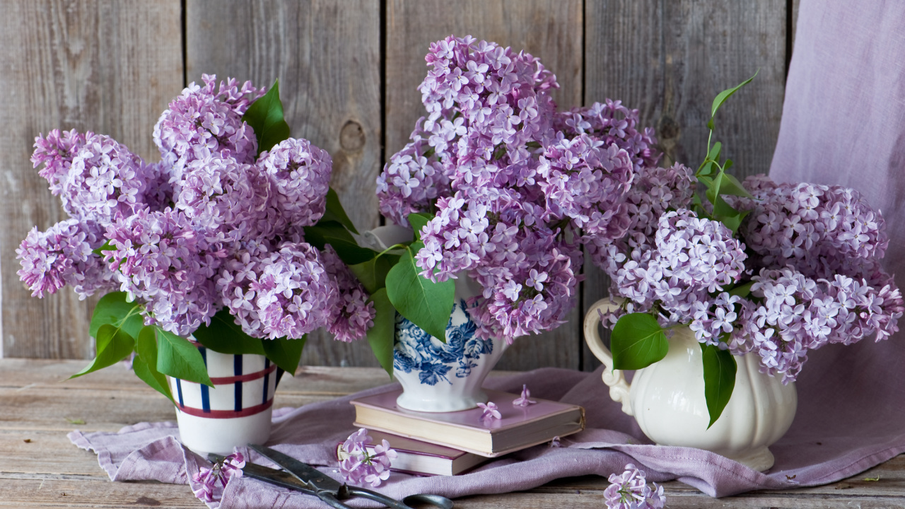 Lilac Bouquet wallpaper 1280x720