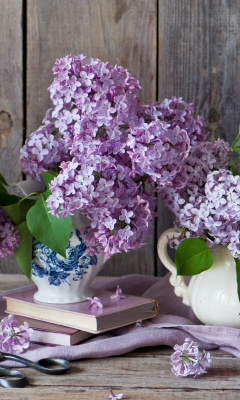 Lilac Bouquet wallpaper 240x400
