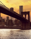 Fondo de pantalla Brooklyn Bridge 128x160