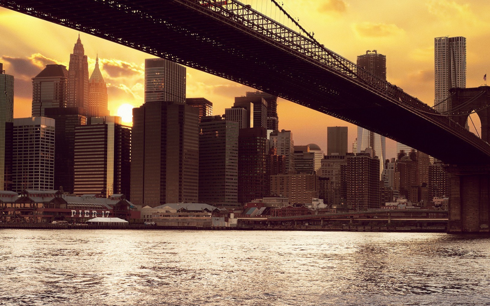 Fondo de pantalla Brooklyn Bridge 1680x1050