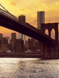 Fondo de pantalla Brooklyn Bridge 240x320