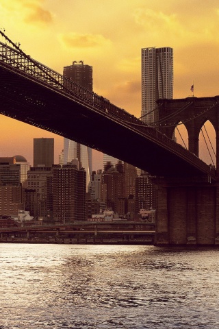 Fondo de pantalla Brooklyn Bridge 320x480