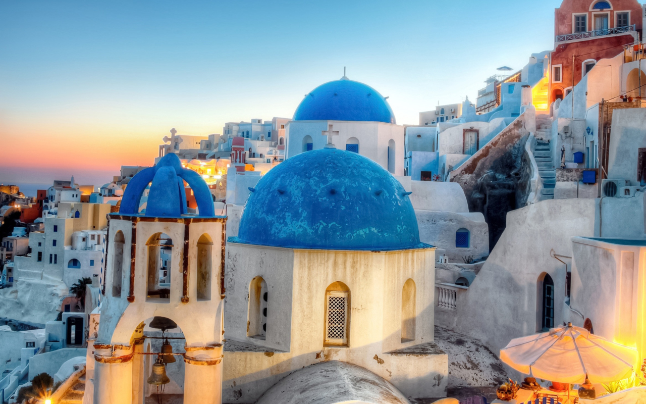 Обои Greece, Santorini 1280x800