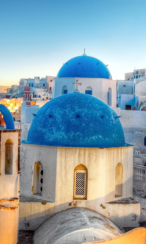 Greece, Santorini wallpaper 480x800