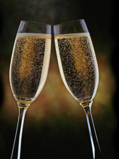 Fondo de pantalla New Years Toast 240x320