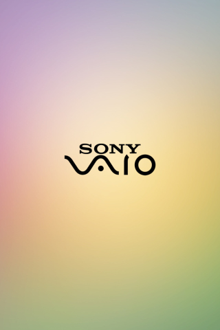 Fondo de pantalla Sony Vaio Logo Purple 320x480