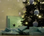 Sfondi Presents And Christmas Tree 176x144