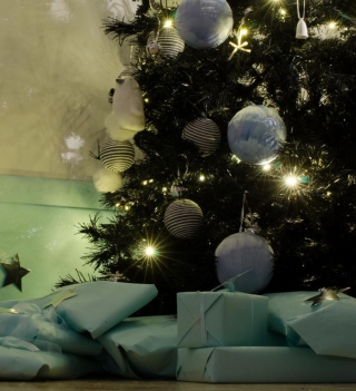 Presents And Christmas Tree papel de parede para celular para iPad mini 2