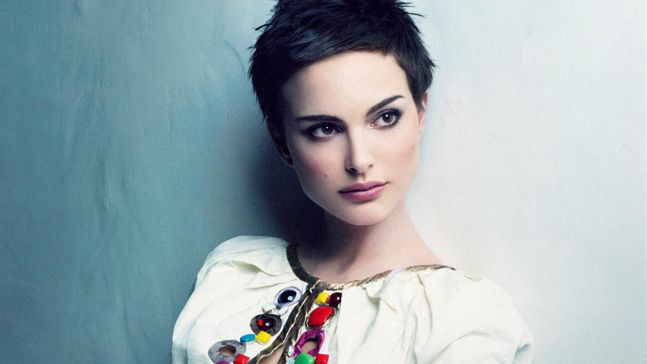 Natalie Portman Short Hair wallpaper 1280x720