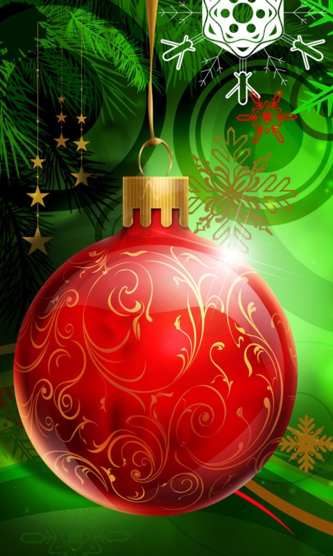 Das Christmas Spirit Wallpaper 480x800