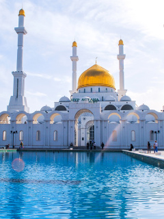 Обои Mosque in Astana 240x320