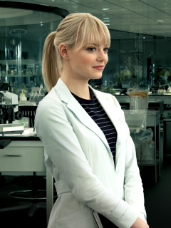 Screenshot №1 pro téma Emma Stone As Gwen Stacy 240x320