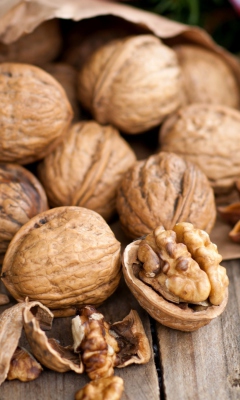 Fondo de pantalla Walnuts 240x400