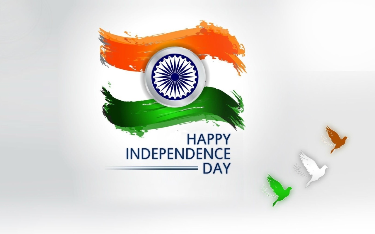 Обои Independence Day India 1280x800