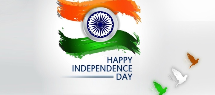 Das Independence Day India Wallpaper 720x320