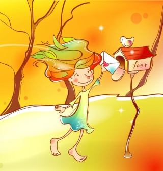 Happy Girl - Obrázkek zdarma pro iPad