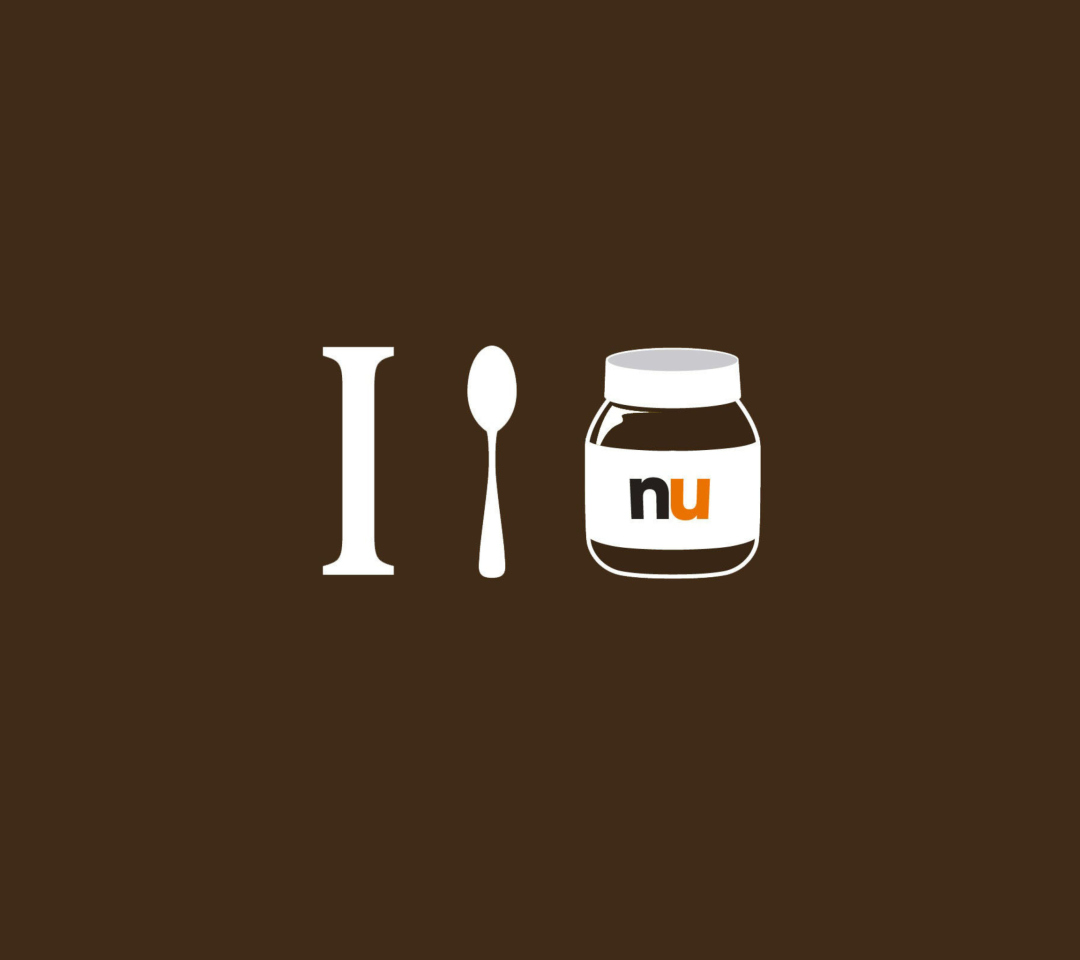 Das I Love Nutella Wallpaper 1080x960