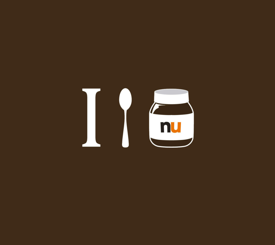 I Love Nutella wallpaper 960x854