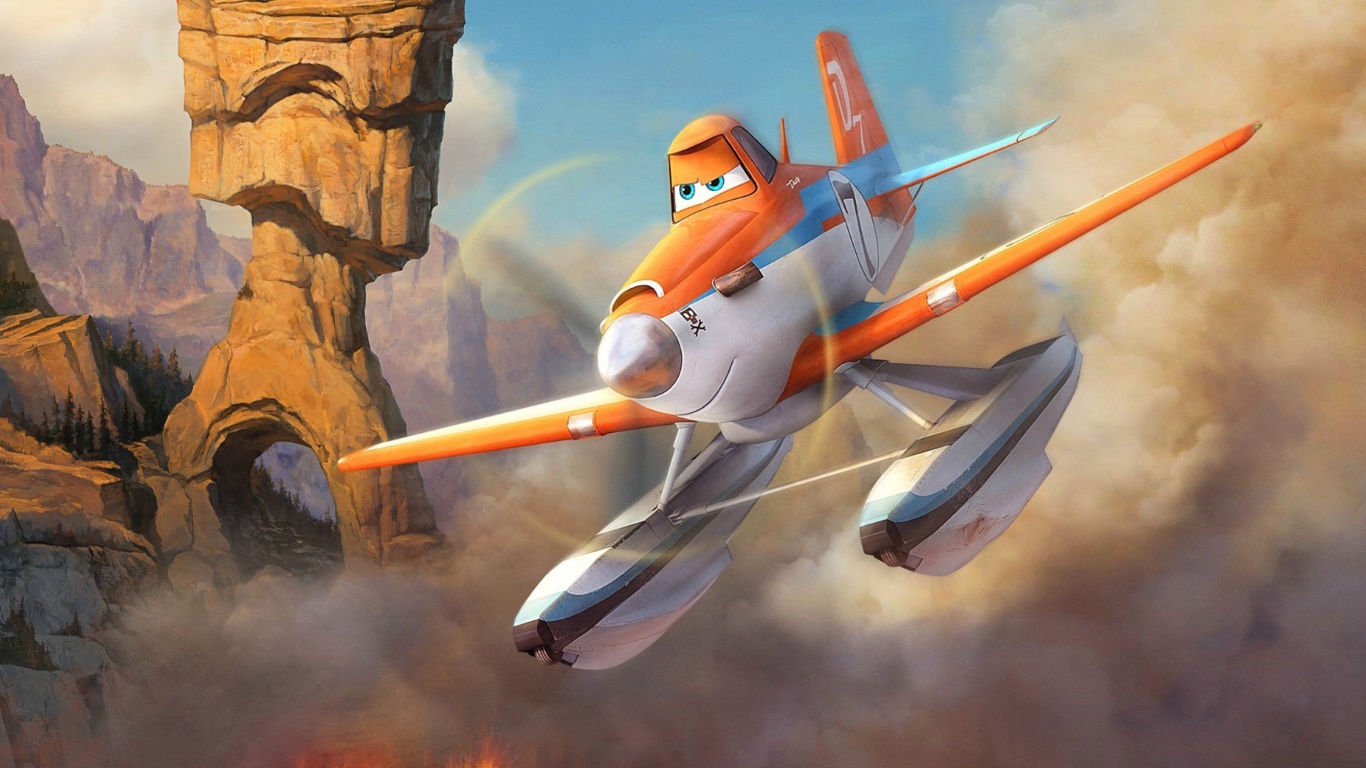 Sfondi Planes Fire and Rescue 2014 1366x768