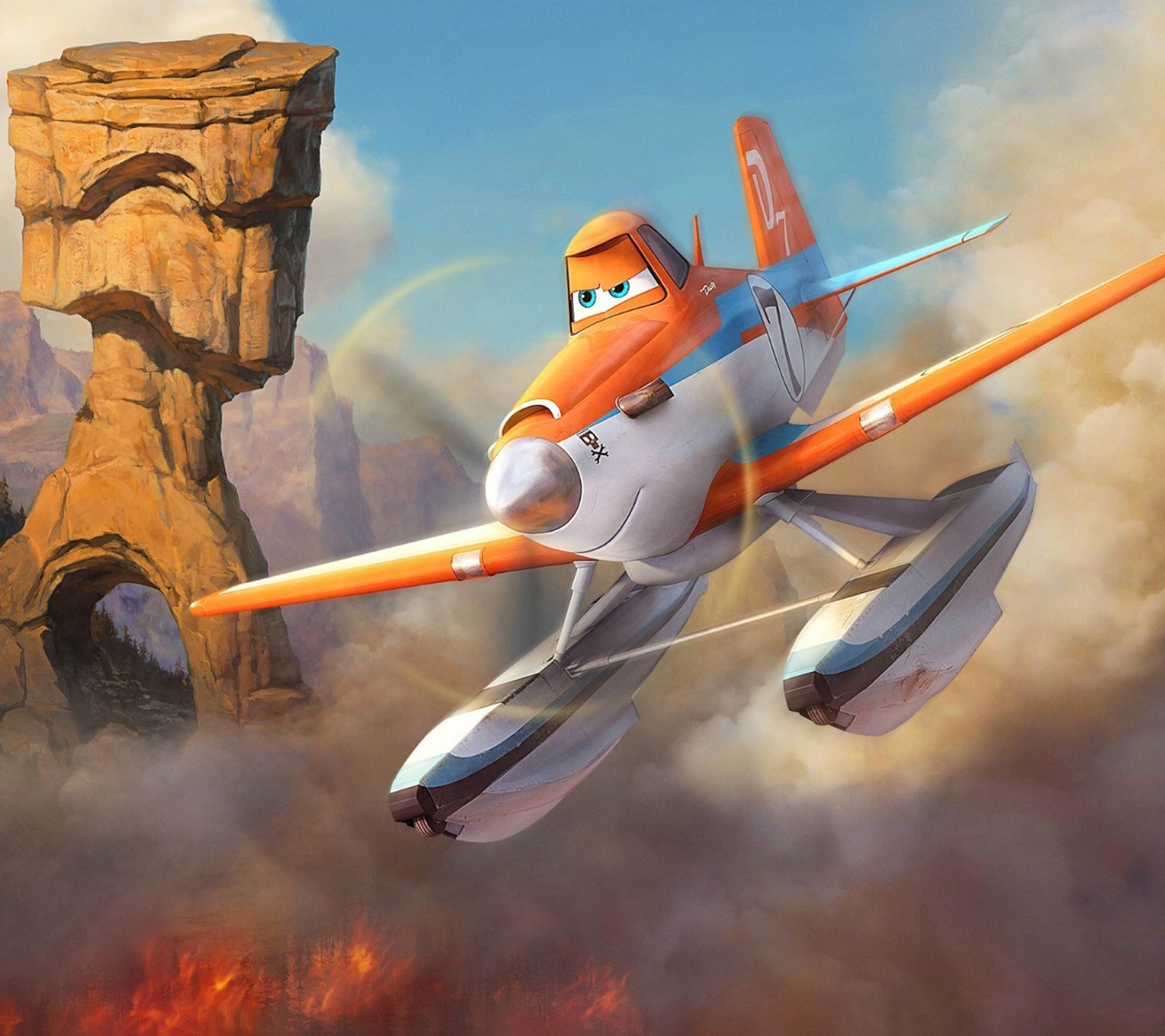 Das Planes Fire and Rescue 2014 Wallpaper 1440x1280