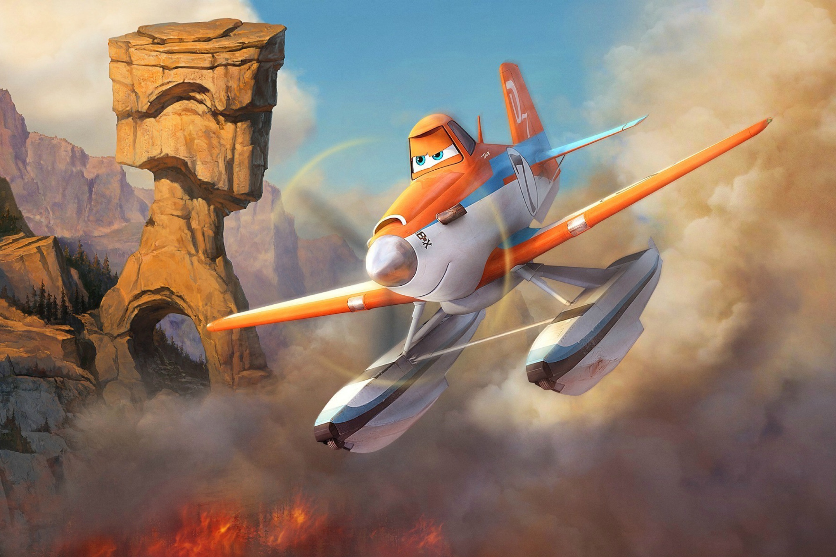 Обои Planes Fire and Rescue 2014 2880x1920