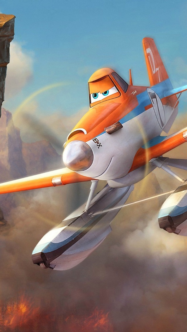 Fondo de pantalla Planes Fire and Rescue 2014 640x1136