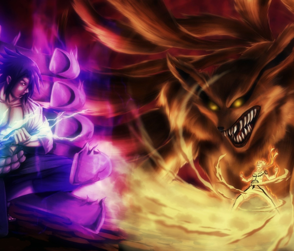 Screenshot №1 pro téma Naruto vs Sasuke 1200x1024