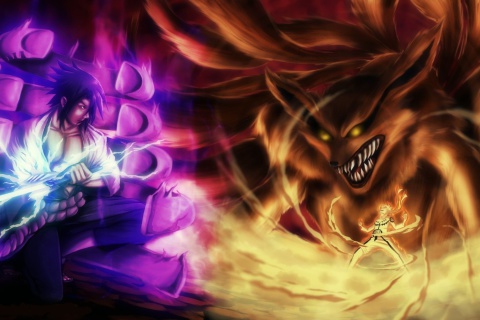 Naruto vs Sasuke screenshot #1 480x320