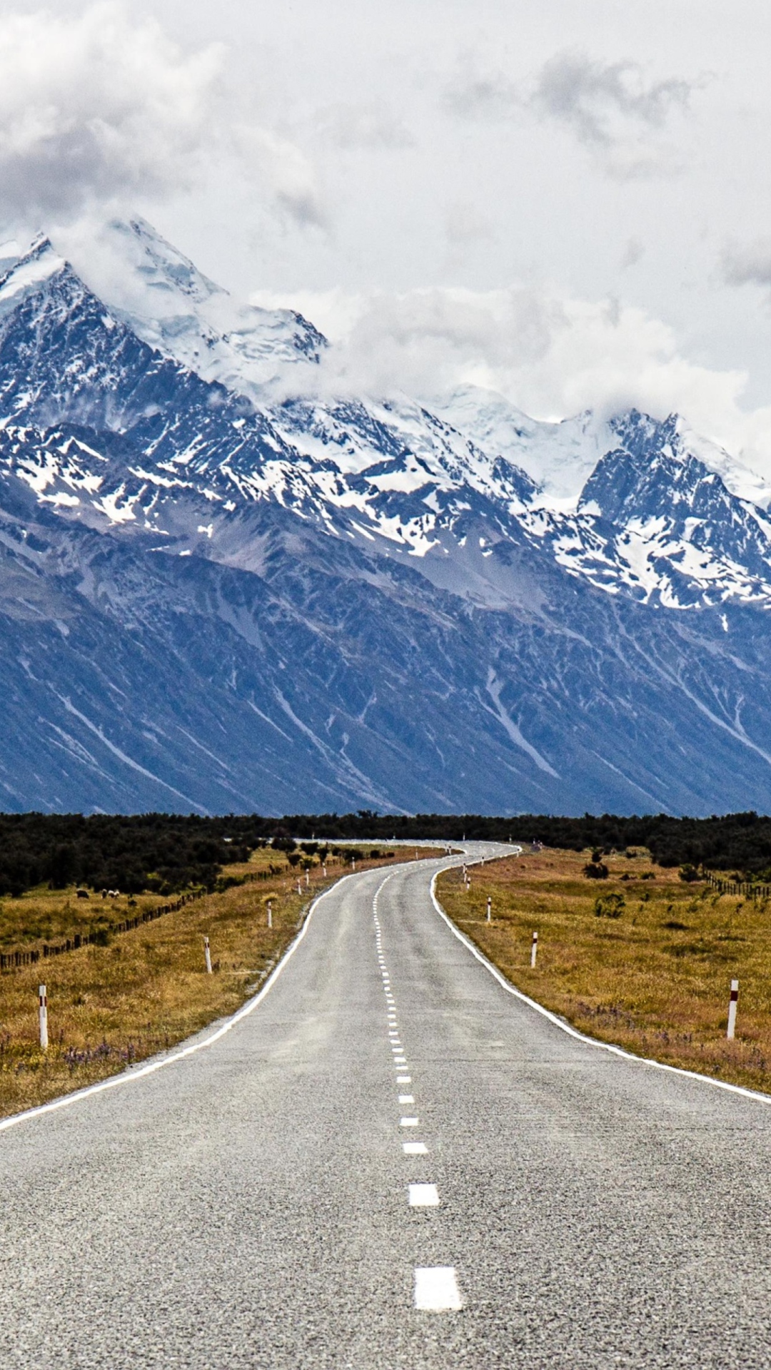Fondo de pantalla Mount Cook in New Zealand 1080x1920