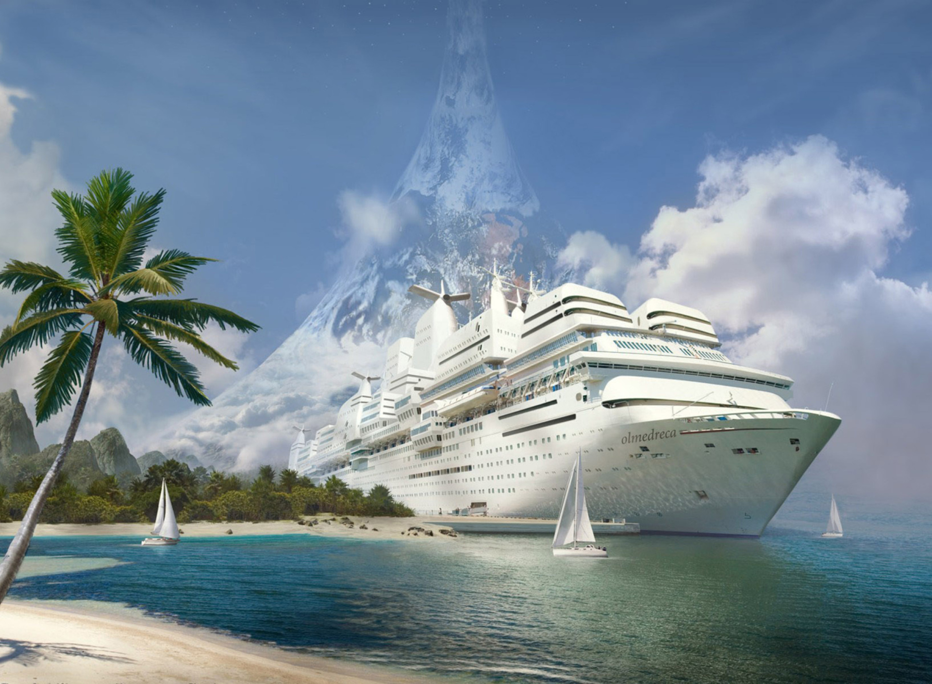 Fondo de pantalla Cruise Ship 1920x1408