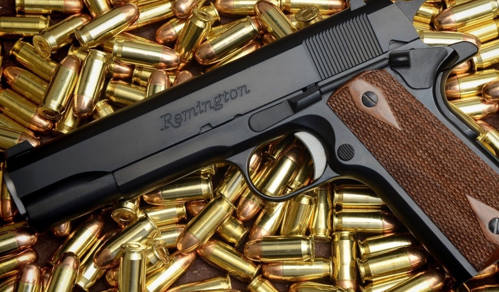 Fondo de pantalla Pistol Remington 1024x600