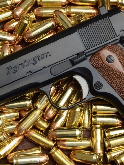 Das Pistol Remington Wallpaper 480x640