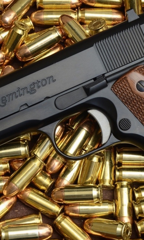 Pistol Remington wallpaper 480x800