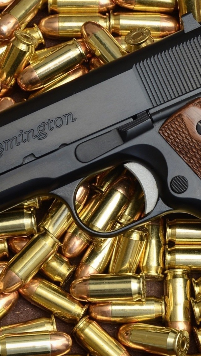 Pistol Remington wallpaper 640x1136