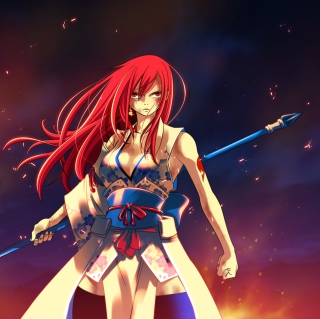 Kostenloses Fairy Tail - Erza Scarlet Wallpaper für iPad mini