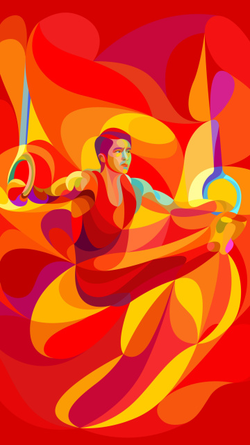 Das Rio 2016 Olympics Gymnastics Wallpaper 360x640