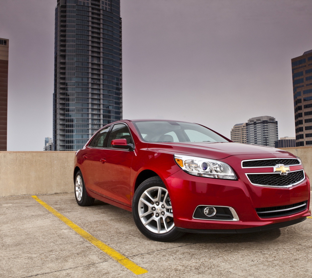 Das Chevrolet Malibu Red Wallpaper 1080x960