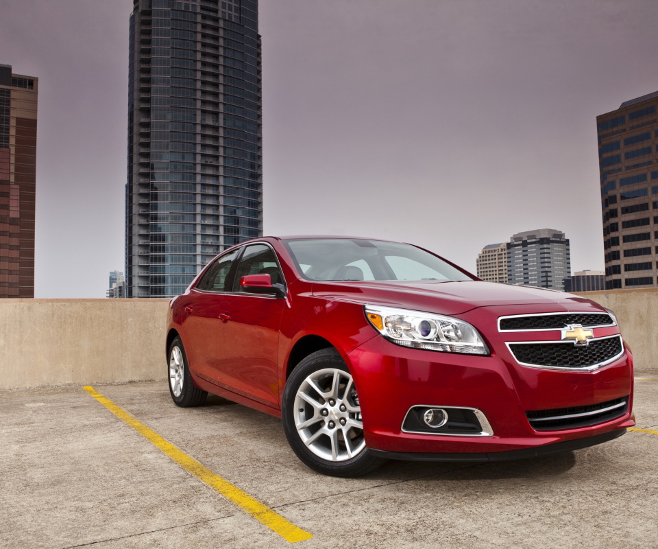 Chevrolet Malibu Red wallpaper 960x800