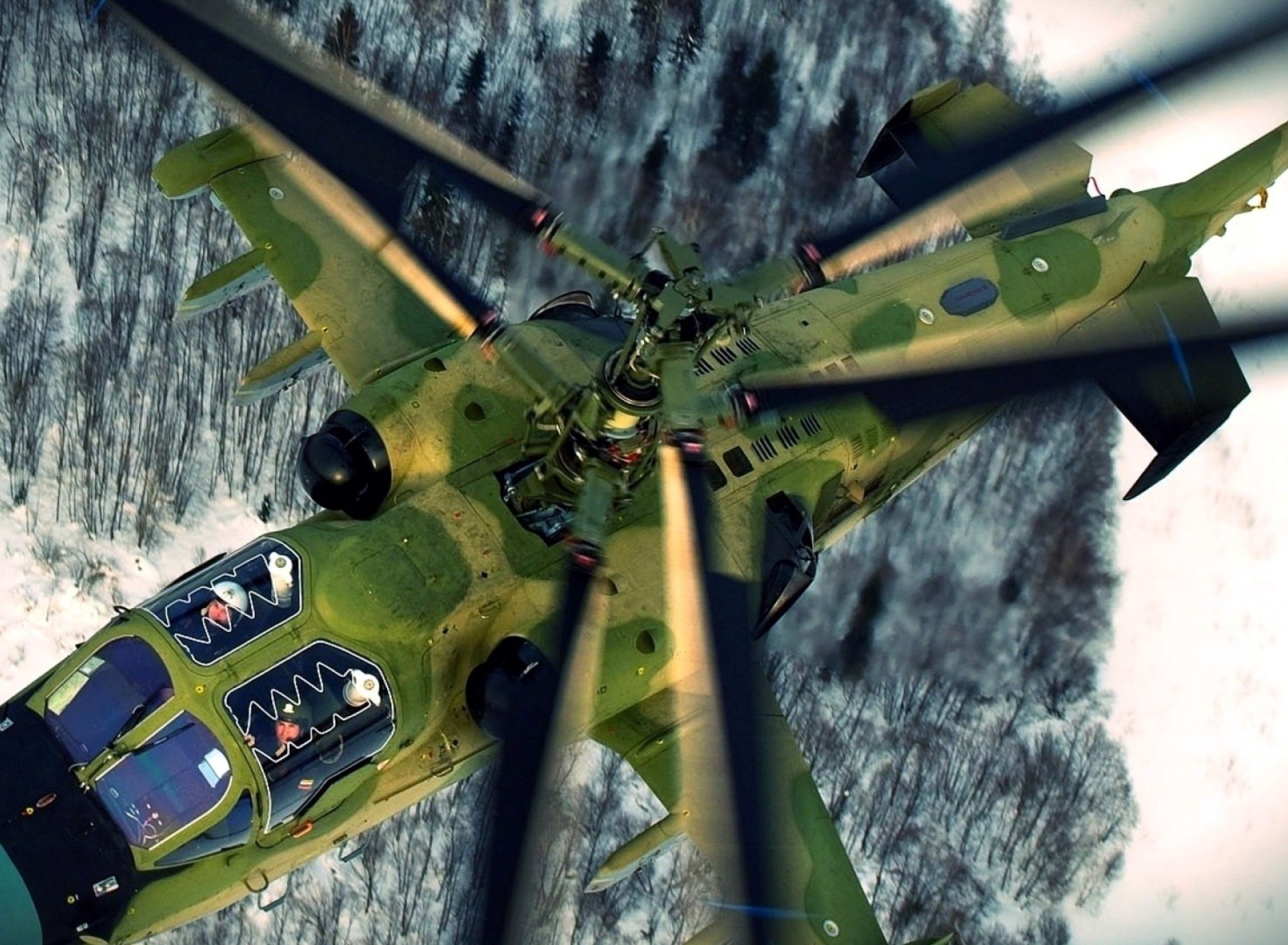 Screenshot №1 pro téma Military helicopter, Kamov Ka 50, Ka 52 Alligator 1920x1408