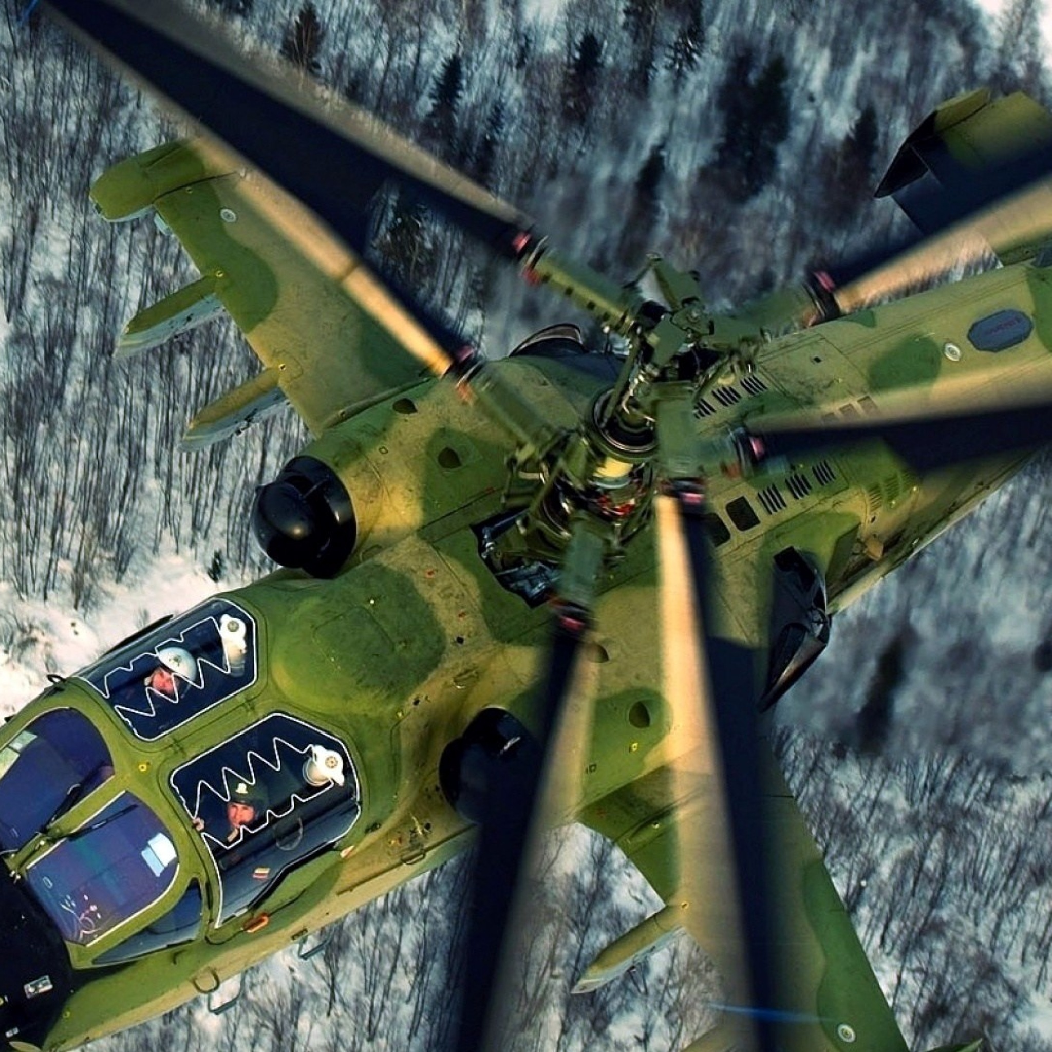 Screenshot №1 pro téma Military helicopter, Kamov Ka 50, Ka 52 Alligator 2048x2048
