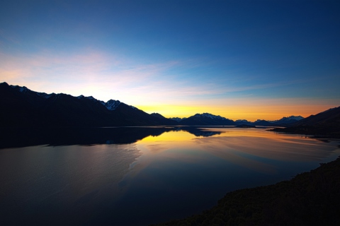 New Zealand Sunset screenshot #1 480x320