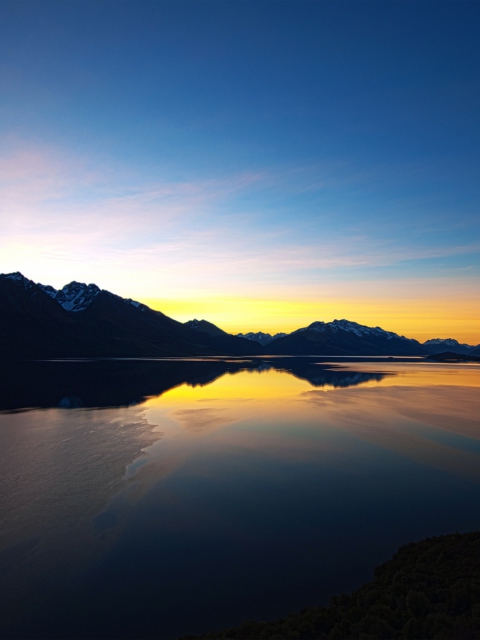 New Zealand Sunset screenshot #1 480x640
