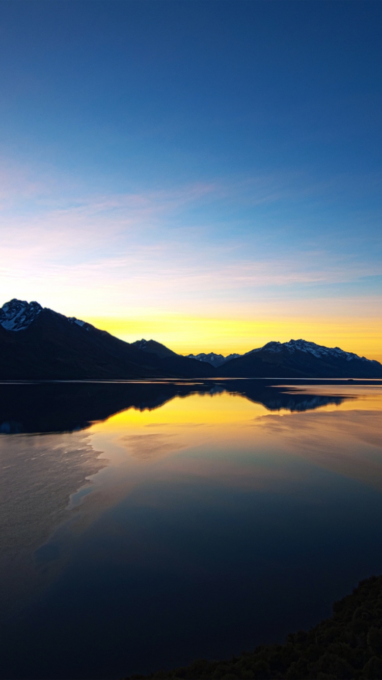 Das New Zealand Sunset Wallpaper 750x1334