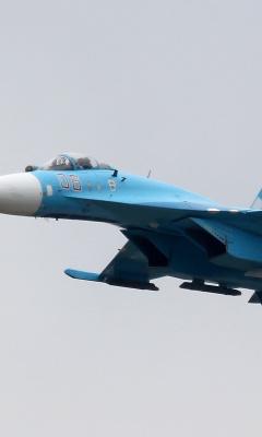 Обои Sukhoi Su 27 Flanker 240x400