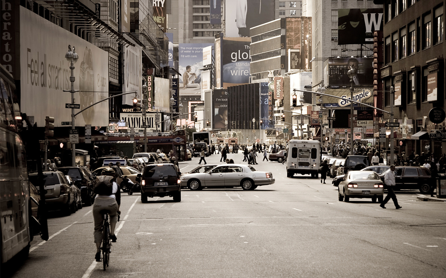 Fondo de pantalla New York Traffic 1440x900