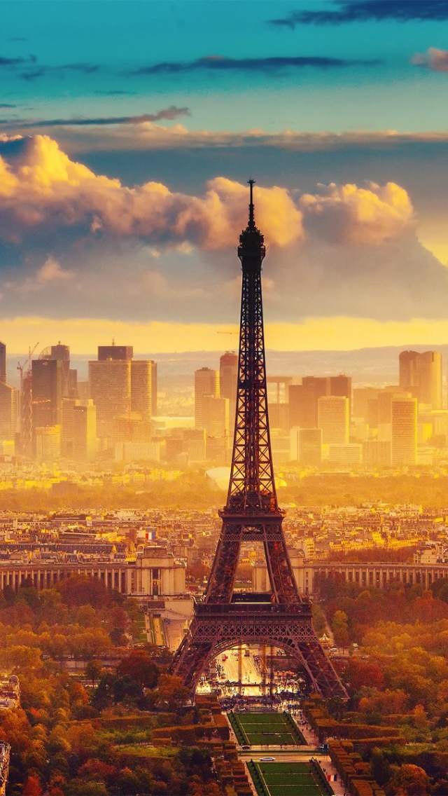 Das Paris Skyscrapers in La Defense Wallpaper 640x1136