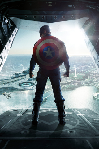 Das Captain America The Winter Soldier Wallpaper 320x480