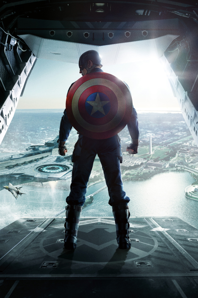 Das Captain America The Winter Soldier Wallpaper 640x960