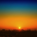 Sunset Over Town screenshot #1 128x128