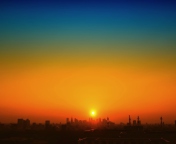 Sunset Over Town screenshot #1 176x144
